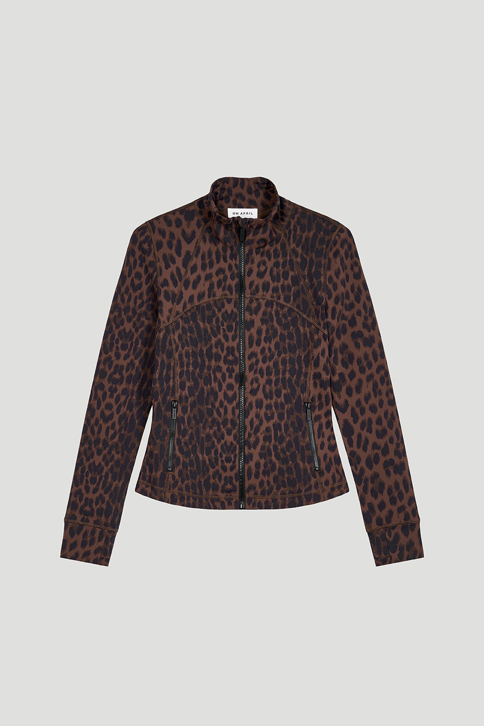 Lisette | Aspen Reißverschlussjacke Leo Mokka