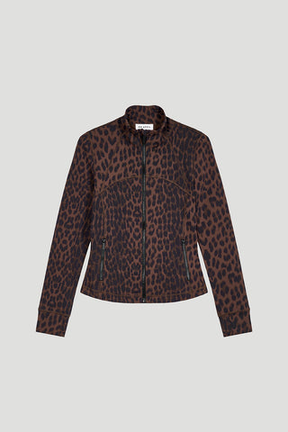Lisette | Aspen Reißverschlussjacke Leo Mokka