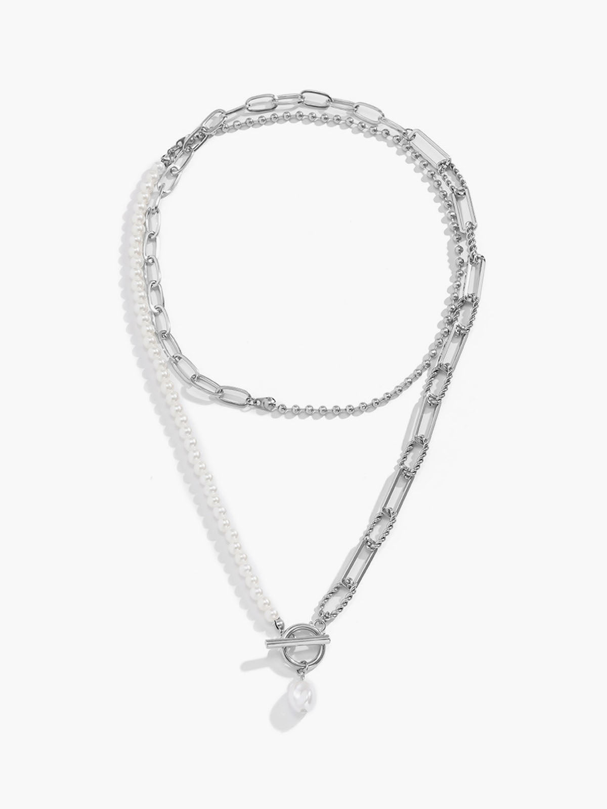 Eleganz trifft Glamour | Perle Saturn Halskette