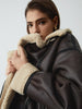 Leon | Klassische Sherpa gefütterte Shearling Leder Flugjacke