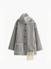 Clara | Elegante Jacke mit Halstuch und Kontrastbesatz
