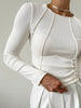 Clara | Elegantes Langarm-Top mit Paspel