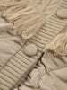 Leonie | Trendiger Patchwork-Kabelstrick-Steppmantel