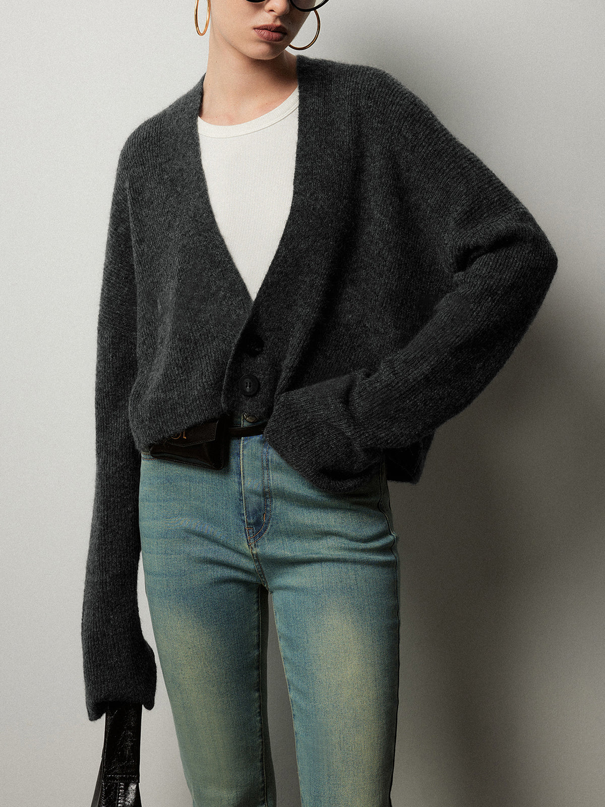 Lukas | Geknöpfter Slouchy-Cardigan