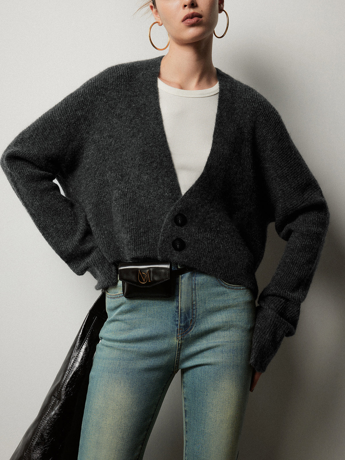 Lukas | Geknöpfter Slouchy-Cardigan