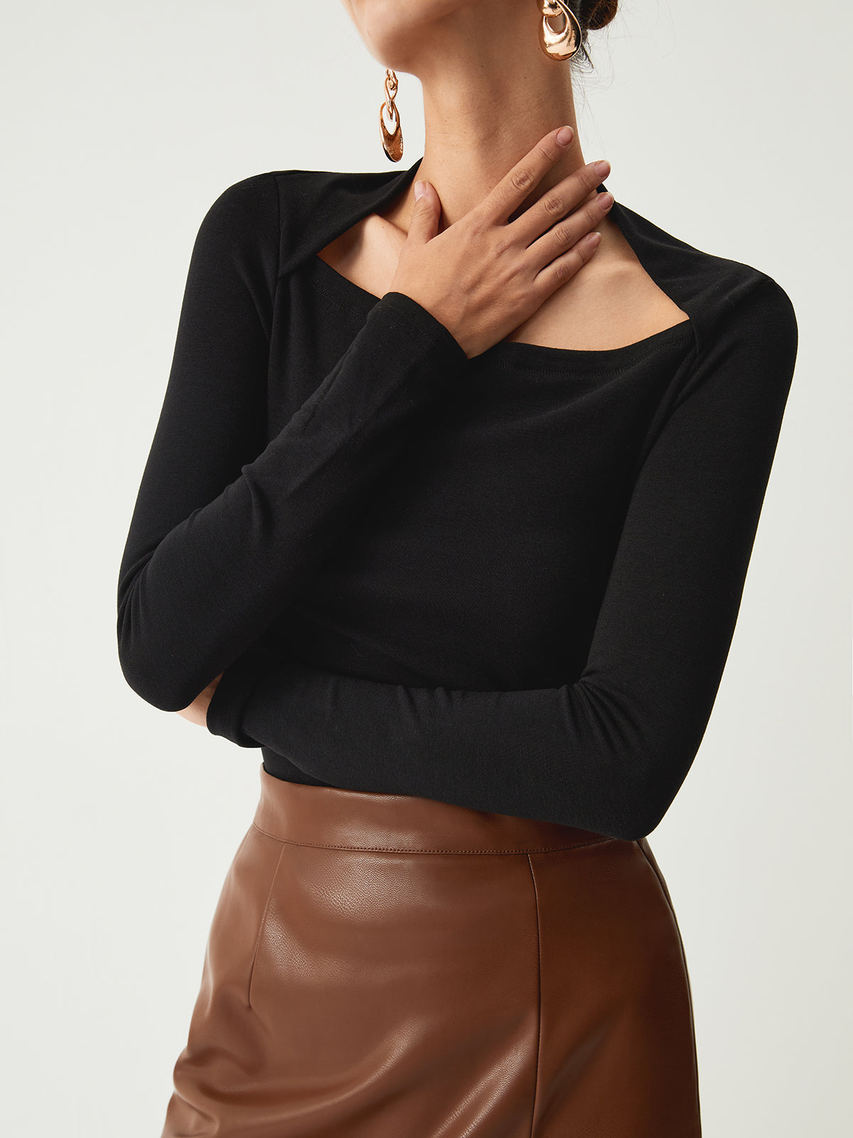 Karl | Elegantes Langarmhemd mit asymmetrischem Schnitt