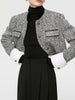 Clara | Eleganter Tweed Boucle Kurzblazer
