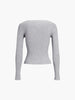 Clara | Elegantes Langarm-Top mit Paspel