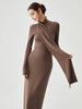 Clara | Elegantes Bodycon-Kleid mit Schal und hohem Halsausschnitt