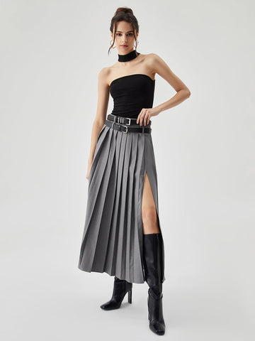 Clara | Eleganter Plissierter Maxi-Rock