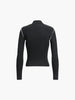Martin | Kontrastiertes Mock Neck Langarmoberteil