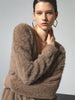 Emma | Kuschelige Fuzzy-Strickjacke mit Knopfleiste