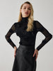 Eleganz | Pulloverhemd mit 3D-Blumendekor