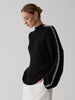 Jakob | Eleganter Mock Neck Pullover mit Kontrastdetails