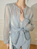 Lisa | Durchsichtiges Langarm-Button-Up Hemd