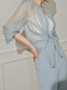 Lisa | Durchsichtiges Langarm-Button-Up Hemd