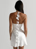 Emma | Sexy Kurzkleid mit Blumenstreifen