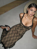 Lena | Midi-Kleid mit Spitzen-Patchwork