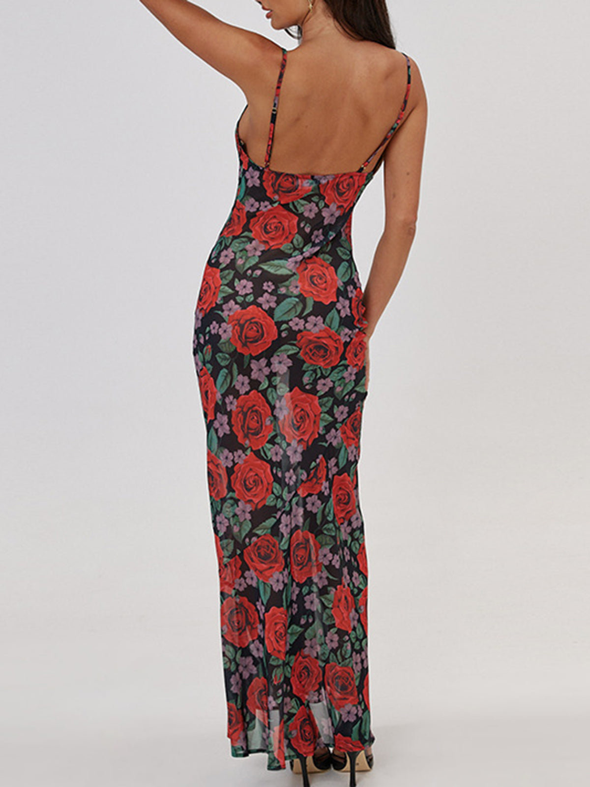 Laura | Elegantes Maxikleid mit Blumenmuster