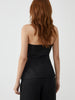 Verzaubernde Eleganz | Rhinestone Button Halter Top
