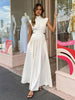 Clara | Maxi Kleid mit Cut-Out und Mock Neck