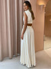 Clara | Maxi Kleid mit Cut-Out und Mock Neck