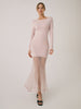 Merle | Elegantes Midi-Kleid mit Spitzensaum