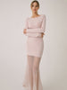 Merle | Elegantes Midi-Kleid mit Spitzensaum