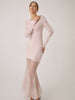 Merle | Elegantes Midi-Kleid mit Spitzensaum