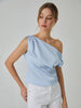 Clara | Asymmetrische Bluse mit Knotendetail