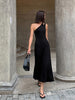 Clara | Rückenfreies Maxikleid mit asymmetrischem Schnitt