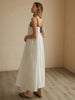 Clara | Elegantes Maxikleid mit Kontrastabschlüssen