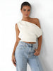 Clara | Asymmetrische Bluse mit Knotendetail