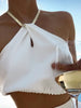 Sophie | Halterloses Crop-Top ohne Ärmel