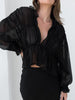 Clara | Chiffonbluse mit Rüschendetails