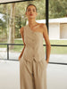 Max | Asymmetrisches Hosen-Set aus Baumwolle und Leinen