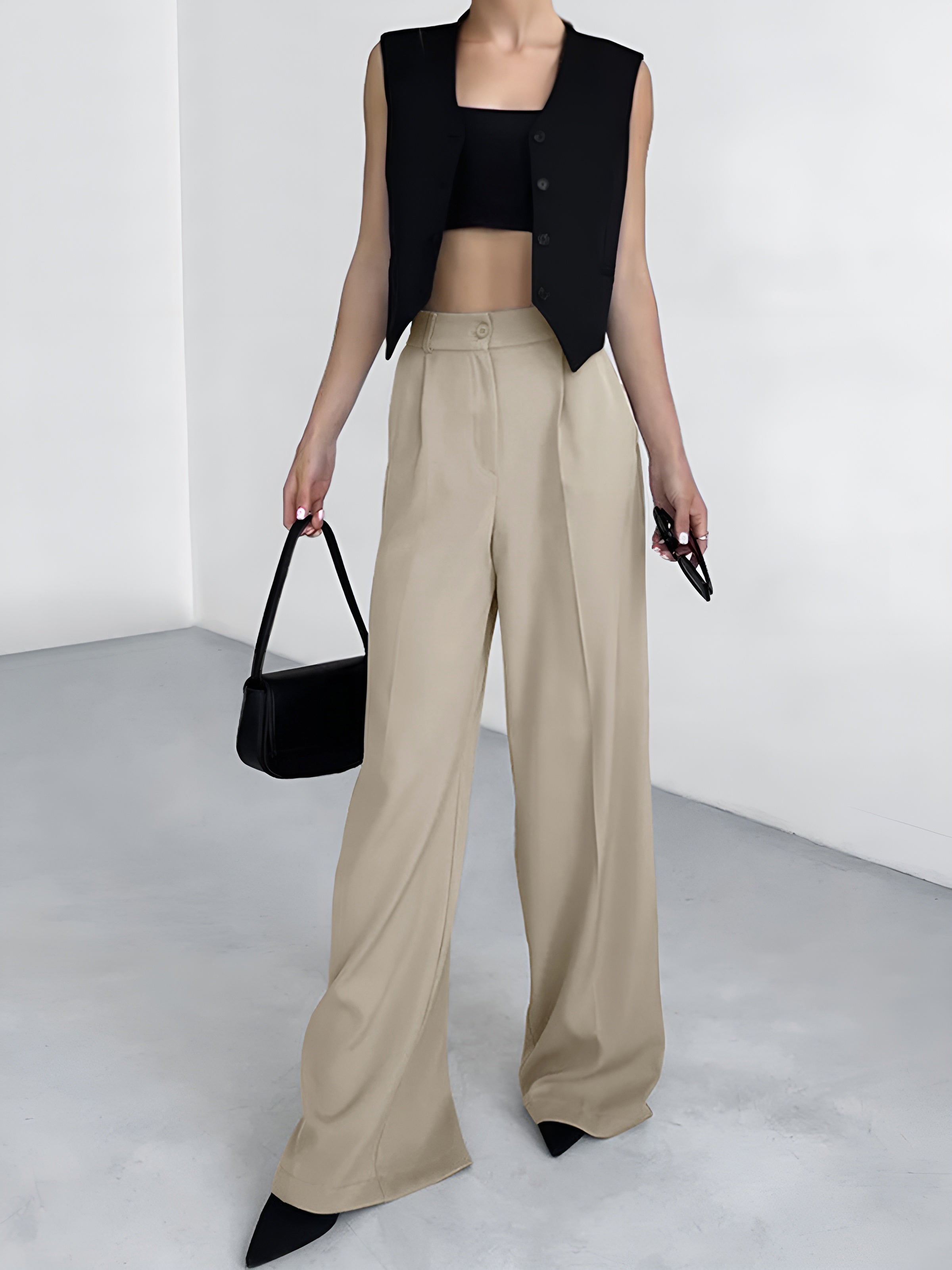 Leonie | Weite Beinhosen mit Taschen