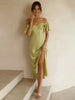 Clara | Elegantes Maxikleid mit Rüschensleeves