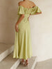 Clara | Elegantes Maxikleid mit Rüschensleeves