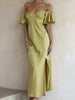 Clara | Elegantes Maxikleid mit Rüschensleeves