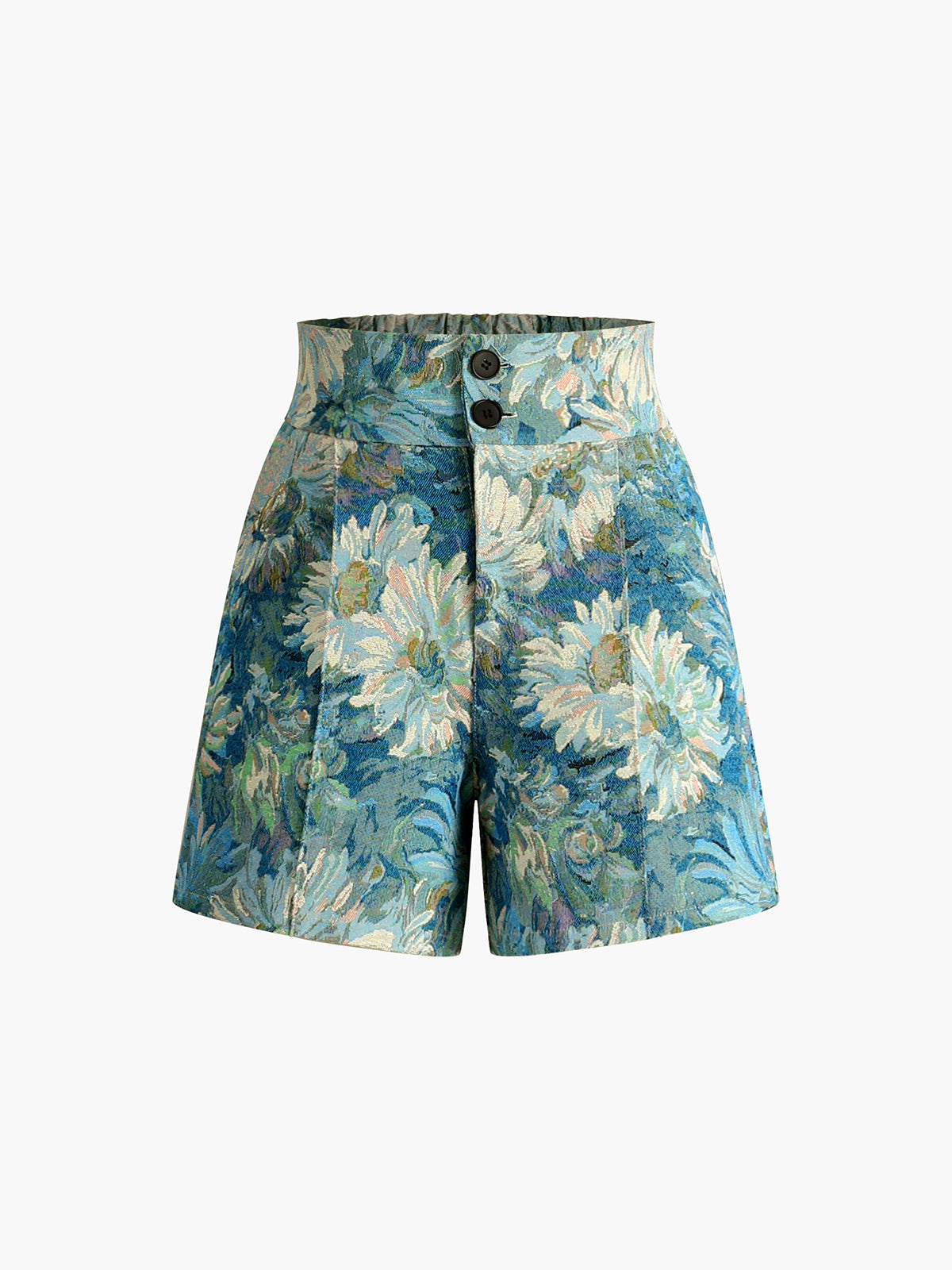 Romantischer Stil | Monet Garden High Waist Shorts