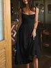 Luisa | Elegantes Midi-Kleid mit Rüschensaum