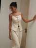 Clara | Elegantes Baumwoll-Leinen Top mit Knopfdetails