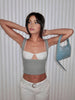 Clara | Zweifarbige Cami mit BH-Details