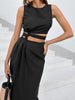 Emilia | Midi Kleid mit Criss-Cross-Ausschnitt