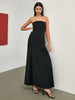 Emilia | Maxikleid mit Falten und Raffung