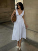 Clara | Schlichtes ärmelloses Midikleid