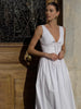 Clara | Schlichtes ärmelloses Midikleid