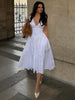 Clara | Schlichtes ärmelloses Midikleid