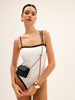 Kira | Trendige Mini-Tasche mit goldener Ball-Metallkette